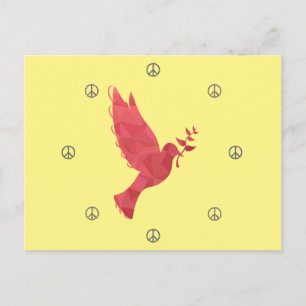 Dove and Peace Signs Postcard