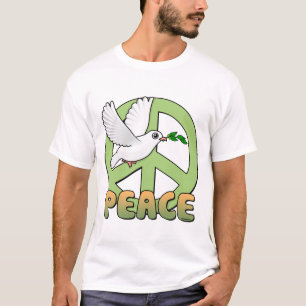 Dove and Peace Symbol T-Shirt