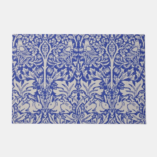 Dove and Rabbit, William Morris Doormat (Front)