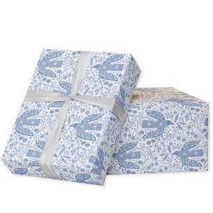 Dove Bird Blue Wrapping Paper