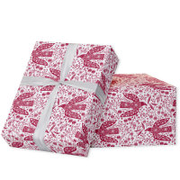Dove Bird Red and White Festive