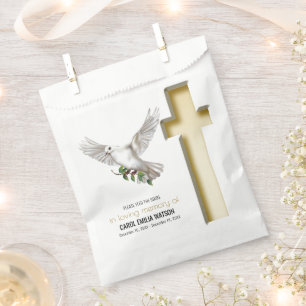 Dove Bird Seed Packet Funeral Memorial Favour Bags