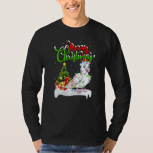 Dove Bird Xmas Decorations Santa Dove Christmas T-Shirt