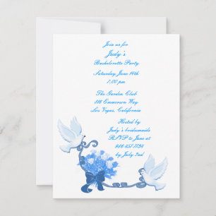 Dove Custom Bachelorette Party Invitation