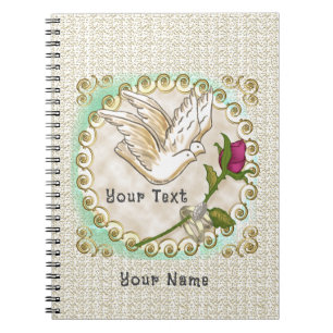 Dove custom Wedding  guest book