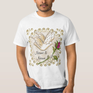 Dove custom Wedding  T-Shirt