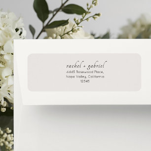 Dove Grey Chic Simple Clean Wedding