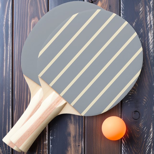 Dove Grey Striping and Solid Ping Pong Paddle (Creator Uploaded)