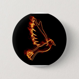 Dove Holy Spirit 6 Cm Round Badge