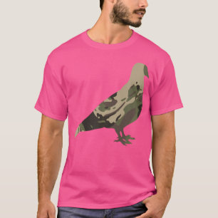 Dove Hunting Trip Messy Bun Hunters Bird Military  T-Shirt