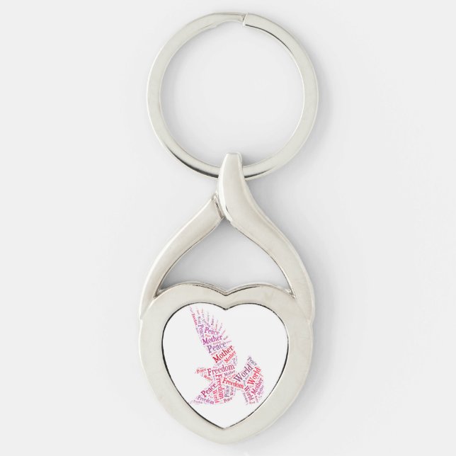 Dove Key Ring (Front)