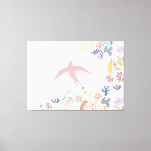 Dove Matisse Art Elements  Canvas Print