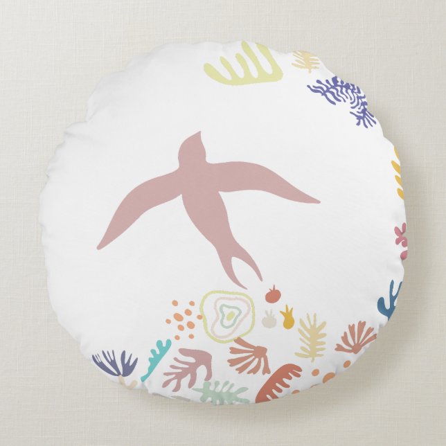 Dove Matisse Art Elements Round Cushion (Front)