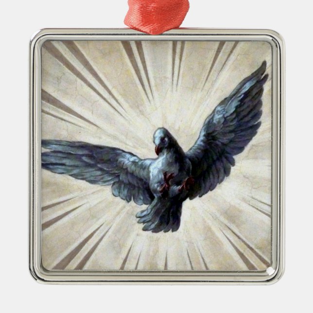 dove metal metal tree decoration (Front)