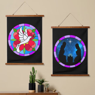 Dove & Nativity Hanging Tapestry