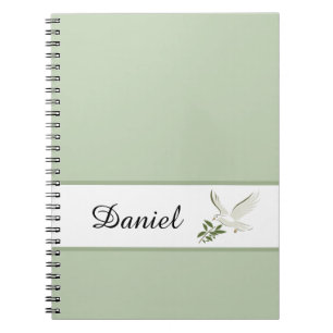 Dove Notebook-Custom Name Notebook