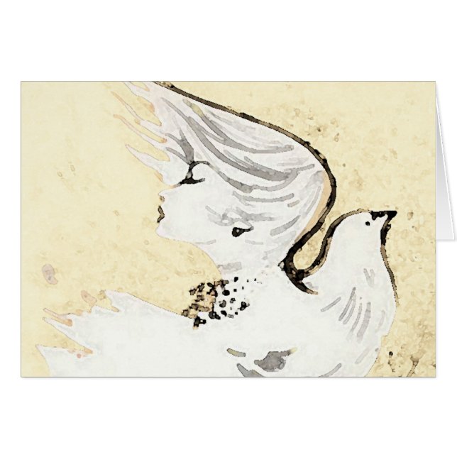 Dove of a Women ~ Card / Invitations (Front Horizontal)