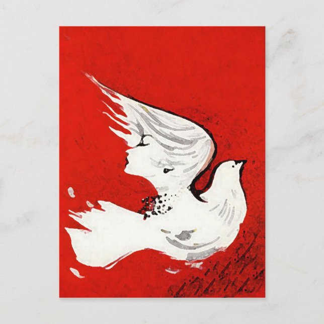 Dove of a Women Postcard / Invitation (Front)