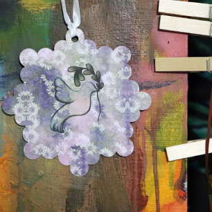 Dove of Hope and Peace                             Tree Decoration Card