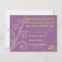 Dove of Peace Bat Mitzvah Invitation Reply Card