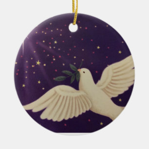Dove of Peace Ceramic Tree Decoration
