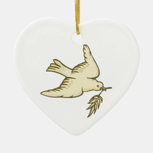 Dove of Peace Ceramic Tree Decoration