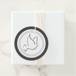Dove of Peace Christmas Favour Tags