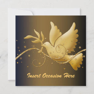 Dove of peace Christmas religious Invitation