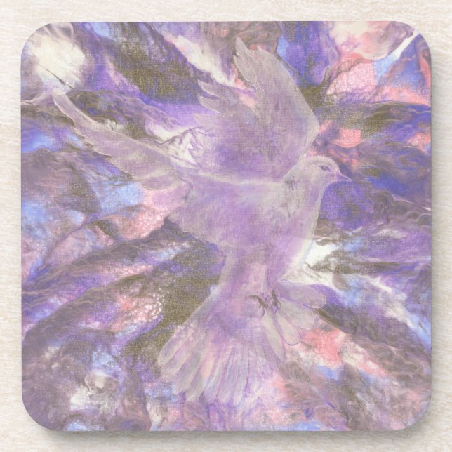 Dove of Peace coaster set of six (Front)
