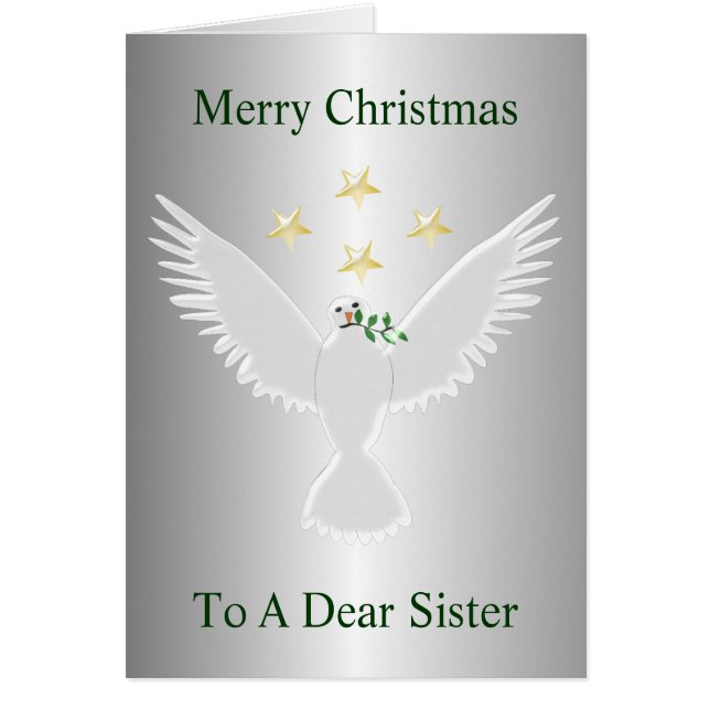 Dove Of Peace Design Sister Christmas (Front)
