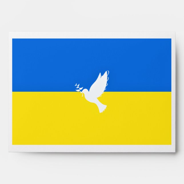 Dove of Peace - Flag of Ukraine Envelope (Front)