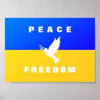 Dove of Peace - Flag of Ukraine - Peace - Freedom