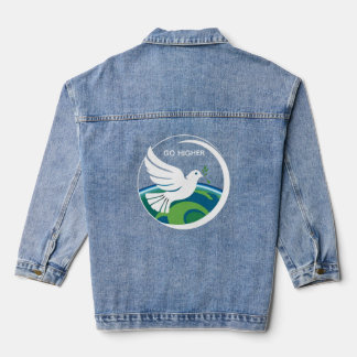DOVE OF PEACE GO HIGHER DENIM JACKET