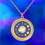 Dove of Peace Gold Plated Necklace<br><div class="desc">Gold icons of world faiths surround the Dove of Peace, an international symbol of harmony. The mandala highlights twelve religions that express the global diversity of spiritual beliefs: Baha’i, Buddhism, Christianity, Confucianism, Hindu, Islam, Jain, Judaism, Native Spirituality Medicine Wheel, Shinto, Sikh, Taoism. ***Note gold colour is not metallic.*** See more...</div>