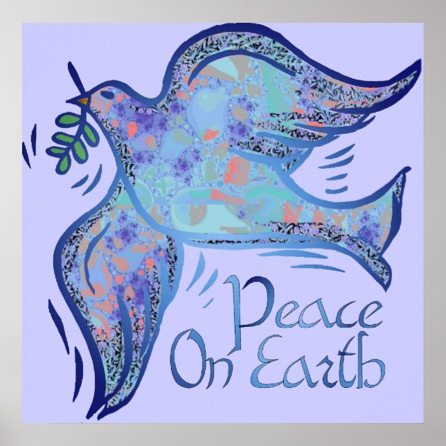 Dove of Peace Holiday Print (Front)