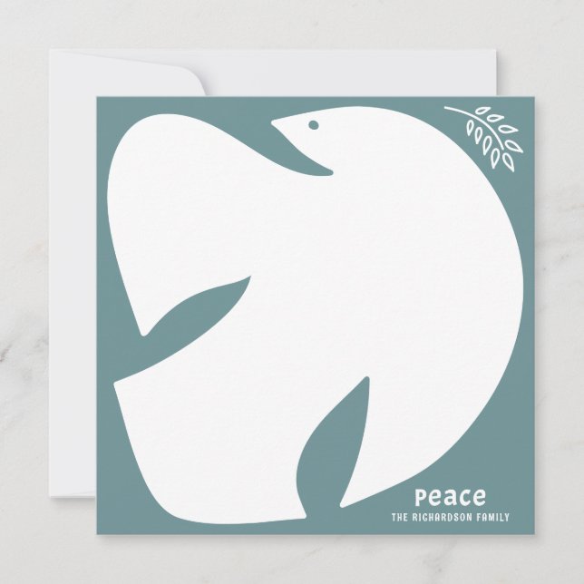 Dove of Peace - Juniper Greeting Card (Front)