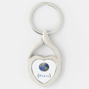 Dove of peace key ring