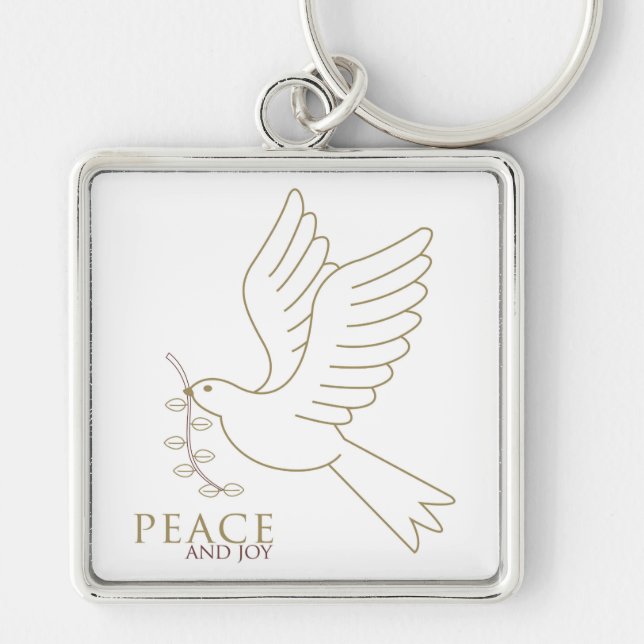 Dove of peace key ring (Front)