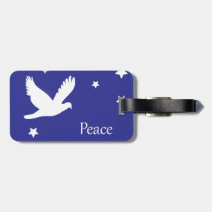 dove of peace luggage tag