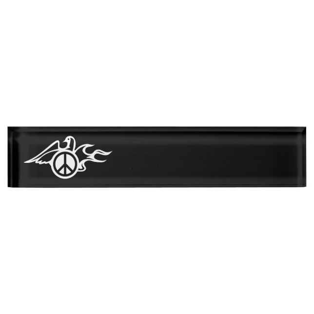 Dove of peace nameplate (Front)