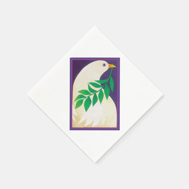 Dove of Peace Napkin (Corner)