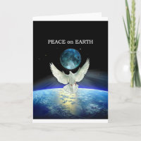 Dove of Peace over Planet Earth