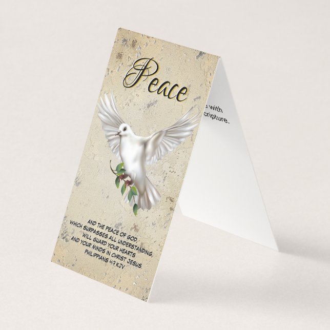 Dove of Peace Personalised Scripture Verse (Front)