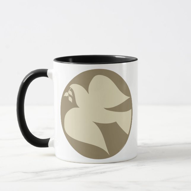 Dove of Peace Sign Mug (Left)