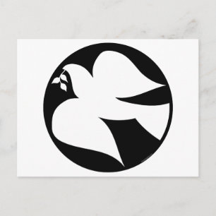 Dove of Peace Sign Postcard