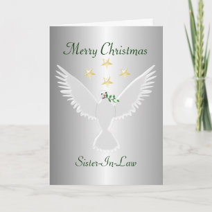 Dove Of Peace Sister-In-Law Christmas Holiday Card