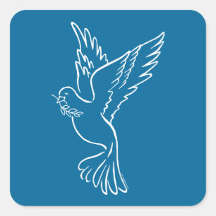 Dove of Peace Square Sticker