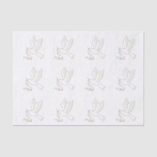 Dove of peace tissue paper