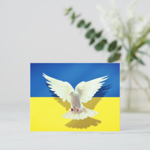 Dove of Peace UKraine Flag Card - Freedom