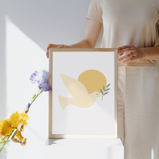 Dove of Peace with Olive Branch Poster (Creator Uploaded)